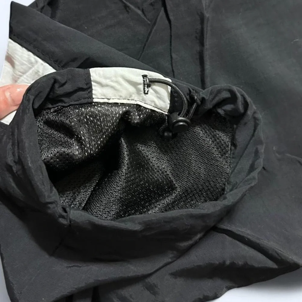 OBEY Mens Small Nylon Colorblock Track Pants Black Windbreaker